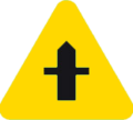 ME29_2: Crossing with a road without priority ahead (comes in several variations).