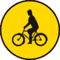 DE04: Bicycle path or lane (includes SeDo25 and SeMo25 mopeds).