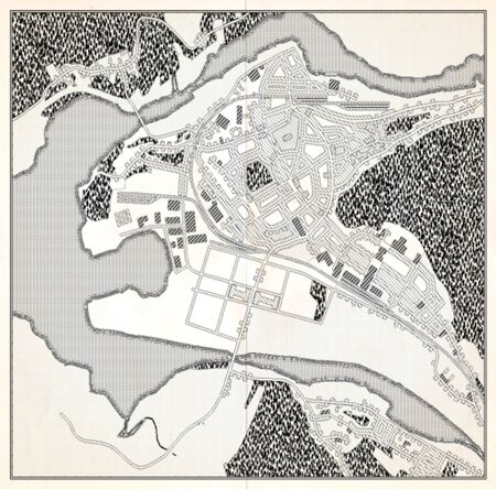 Unmarked survey map of Kronsta dating back to around 7570.